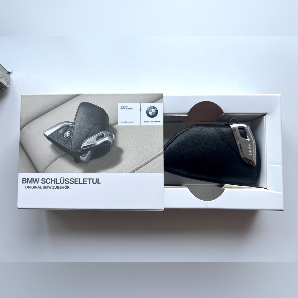 BMW Black Leather Key Case